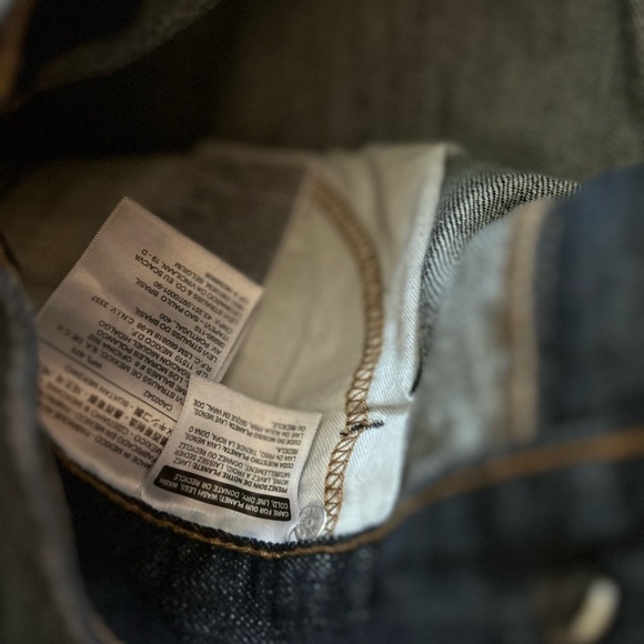 Levi's Men's rare blank 514 Dark Blue Jeans W29 L32 - Picture 9 of 16